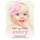 Pink My Name Is Photo Birth Announcements Image 1 of 6